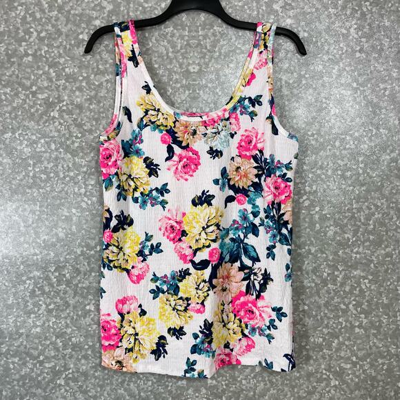 Torrid Women's Plus Size Knit Smocked Double Scoop Neck Tank Top - Size 2 (2X) - Picture 2 of 7